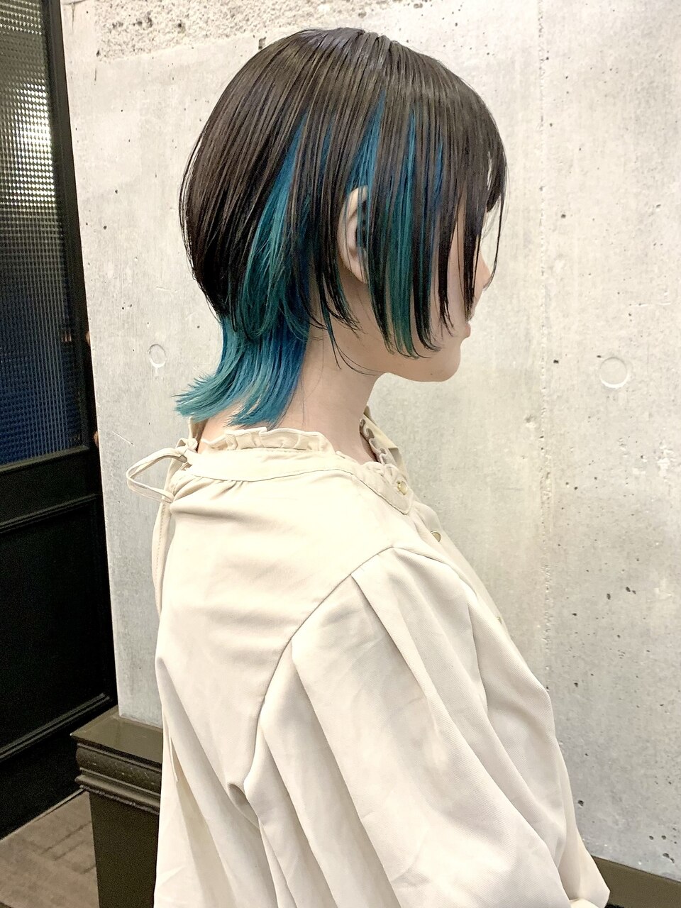 ウルフ インナーカラーブルー ブルーカラー：L189197364