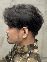 フイ 恵比寿(Hui) men's/アップバング/ツーブロックマッシュ/束感ショート/波巻き