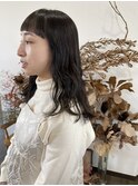 ミディアムウェーブヘア