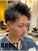 スパイキーショート×ニュアンスパーマ