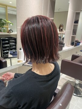 クララ ヒロシマセカンドフロア(CLALA Hiroshima 2nd floor) スタイリスト田邉　パラパラカラー