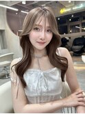 韓国　レイヤーカット　くびれ巻き　顔周り　haruhi