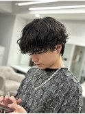 韓国風メンズシャドウパーマ