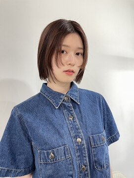 メゾンアクア 表参道(Maison ACQUA) ◎ショートレイヤーボブウルフ縮毛矯正10代20代30代