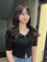 ポール(pole)&nbsp;札幌韓国ヘア　黒髪くびれレイヤーカット