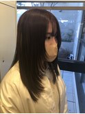 韓国 レイヤーカット ダブルカラー ショコラブラウン 成城