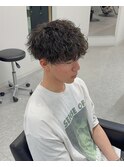 マッシュ波巻きスパイラルパーマ