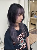 ウルフカット/レイヤーカット/ラベンダー/透明感/インナーカラー