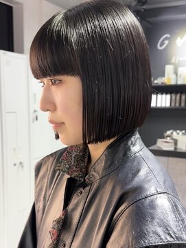 シェノン 心斎橋(CHAINON) ボブ/ミニボブ/切りっぱなしボブ/ワンレン/黒髪/前髪
