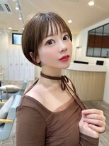 アンバー 池袋(amber)&nbsp;アプリコットオレンジ/ハイライトカラー/奥行きショート[池袋駅]