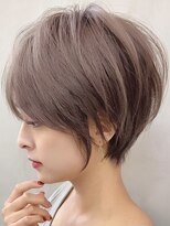 ラフ 立川(Laff) 立川 似合わせカット くびれショートボブ ミルクティーアッシュ