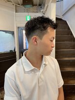 ビーバイエイトジェンツ(Bee by EIGHT GENTS)&nbsp;サーフカール/スパイキーショート/ブルーブラック/心斎橋