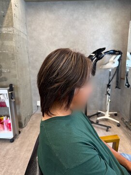 タメ(tame-) サーフカール/フェザーパーマ/ブルーブラック【都賀/メンズ】