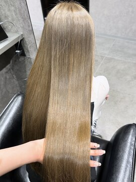 エースヘアー(A.hair) ミルクティーブロンド/レイヤーカット/髪質改善