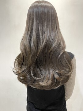 ザックジングウ 表参道(ZACC JINGU) グレーベージュ/レイヤーロング/髪質改善//ブリーチなしカラー