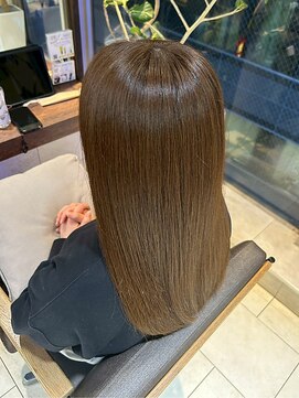 ヘアリゾート粋 ティガ 池袋店(tiga) 透明感ブラウンベージュ/ストレート