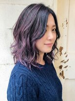 エノア 東京(ENORE)&nbsp;大人上品に魅せる紫ハイライトカラー