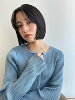 トリッカ シブヤ(TRICCA SHIBUYA)&nbsp;切りっぱなしボブ/前下がりボブ/暗髪ブラックカラー