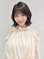 オーロ 塚口店(ORO)&nbsp;くびれボブ×透け感ミルクブラウン