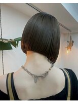 ノービス バイ パーキング 心斎橋(NOV!!!CE by PARKiiiNG) ミルクティーブロンド/ボブ/髪質改善/ナチュラルショート