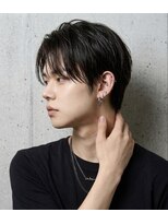 ヘッドストック 大和八木店(HEAD STOCK)&nbsp;シースルーマッシュ韓国風センターパートニュアンスパーマメンズ