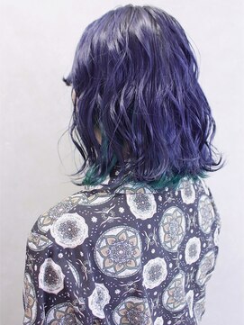 ラニヘアサロン(lani hair salon) ネイビー&グリーン