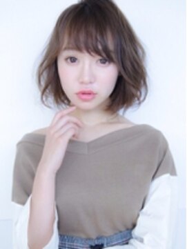 アンスールミミ 南草津店(Ansur mimi) 自然な動き☆モノトーングレージュボブ