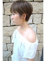 ヌード(NUDE)&nbsp;「NUDE」#大人かわいい フォギーベージュ 耳かけ くびれショート