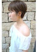 「NUDE」#大人かわいい フォギーベージュ 耳かけ くびれショート