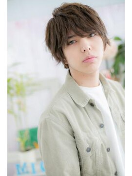 ヘアアンドビューティー ミック(Hair & Beauty miq) ランダムパーマ＆グレーベージュ束感ショートマッシュc1