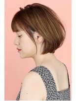 ひし形ショートボブ／前髪あり／表参道／30代40代50代
