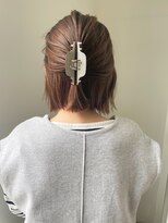 クリップで簡単！ハーフアップアレンジ♪