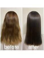 美容室 リズヘアー 稲毛店(Riz hair) うるつやダークアッシュくすみカラー黒髪[稲毛/稲毛駅]