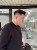 スパイラルツーブロックマッシュアップバングコンマヘア46