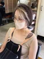 トト 船橋店(toto.)&nbsp;黒髪/グレーベージュ/レイヤーロング/前髪パーマ[西船橋/津田沼]