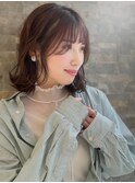 大人可愛いモテ髪20代30代40代くびれヘア外ハネボブ（天王寺）
