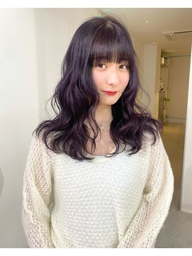 ニコフクオカヘアーメイク(NIKO Fukuoka Hair Make) 【NIKO】透明感ラベンダーカラー♪ダブルカラー