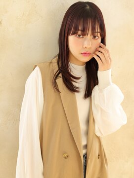 アビエクレール 河内花園(abije claire) 美髪ストレートセミロング★20代30代50代 髪質改善