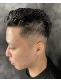 パーマスタイル【オールバック】