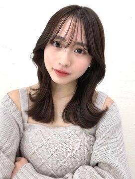 ミラリー トウキョウ(Mirareee Tokyo) 20代30代40代◎前髪パーマ韓国風巻きくすみベージュお団子ヘア