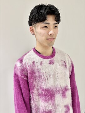 ケンジ 横浜(KENJE) 緩めセンターパート/メンズパーマ/スパイラルパーマ/横浜