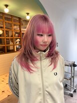 スリー(three)&nbsp;ハッシュカット　ブリーチカラー