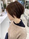 大人ショートレイヤー/白髪ぼかしハイライト/武蔵小杉/自由が丘
