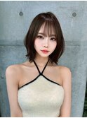 ミニウルフレイヤーカット顔周り前髪韓国ショートボブ/博多