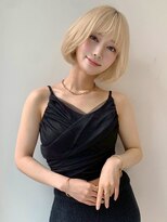 ユーフォリア 新宿通り(Euphoria) くびレイヤーエモージュアッシュブラウン韓国スタイル