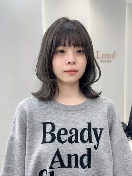 ロンドリゼル 札幌(Lond RiseL) ◯ オリーブグレー/韓国/レイヤーカット/髪質改善/縮毛矯正/札幌