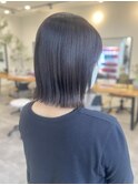 外ハネボブカット透明感イルミナカラー岡崎