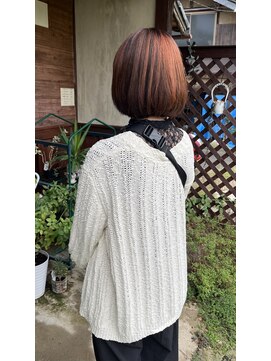 ムク(MUKU) アンブレラカラー＋オレンジ＋ボブ