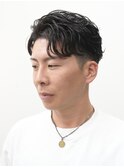 センターパート×ニュアンスパーマ｜大人ヘア