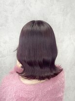 デミヘアー(Demi hair) 暗めピンク×くびれ巻き